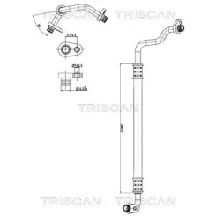 Cső Klíma Citroen C4 Picasso 1.6 Hdi 06-13 - TRISCAN (901028026)