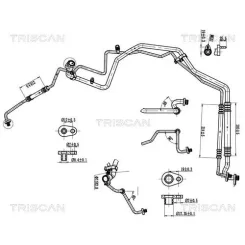 Cső Klíma Citroen Berlingo 18- - TRISCAN (901028045)