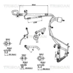 Cső Klíma Citroen C4 06-13 - TRISCAN (901028079)