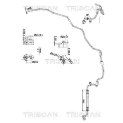 Cső Klíma Vw Caddy 15- - TRISCAN (901029018)