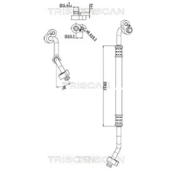 Cső Klíma Vw Polo V 1.0 14-17 - TRISCAN (901029012)
