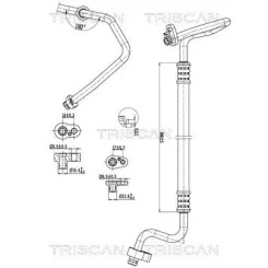 Cső Klíma Vw Golf 1.5 Tsi 17- - TRISCAN (901029032)