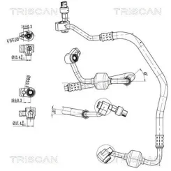 Cső Klíma Ford Ecosport 1.0 13- - TRISCAN (901016036)