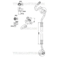 Cső Klíma Ford Fiesta Vi 1.0 12-17 - TRISCAN (901016049)