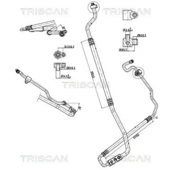 Cső Klíma Ford Fiesta Vi 1.6 Tdci 08-17 - TRISCAN (901016054)
