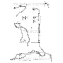 Cső Szervó Bmw 5 (E60) 01-10 - TRISCAN (851611009)