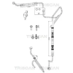 Cső Szervó Vw New Beetle 98-10 - TRISCAN (851629045)