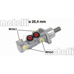 Főfékhenger Vw Transporter 90-03 Alu Nélkül Abs - METELLI (05-0604MET)