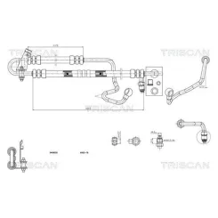 Cső Szervó Bmw E46 320I-330I 00-05 Patrz Katalog - TRISCAN (851611013)