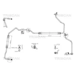 Cső Szervó Peugeot 206, 206 Cc 00- - TRISCAN (851628008)
