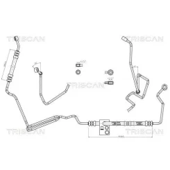 Cső Szervó Vw Bora/Golf Iv/Octavia I/Leon/Toledo 96- - TRISCAN (851629005)