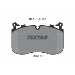 Fékbetétkészlet, Tárcsafék Bmw P. Xm 4X4 3,0-4,4 22- - TEXTAR (2692101)