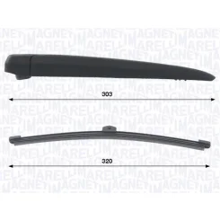 Törlőkarkészlet, Szélvédő Tisztítás 320Mm Db Gla 02.20- Hátsó - MAGNETI MARELLI (WRQ0464)