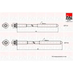 Hengerfejcsavar-Készlet Fiat 2.3D 10Szt. - FAI AutoParts (B1625)