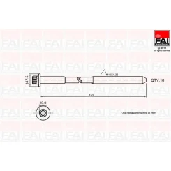 Hengerfejcsavar-Készlet Opel 1.4/1.6 16V 10Szt. - FAI AutoParts (B701)