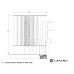 Szűrő, Utastér Levegő Tesla Model S,X 01.21- Aktív Szén - BLUE PRINT (ADBP250128)