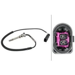 Érzékelő, Kipufogógáz-Hőmérséklet Audi - HELLA (6PT358181-501)
