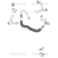 Cső Klíma Fiat, Nissan, Opel - TRISCAN (901010001)