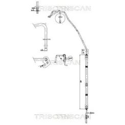 Cső Szervó Ford Transit 2,2-3,2D 06- - TRISCAN (851616055)