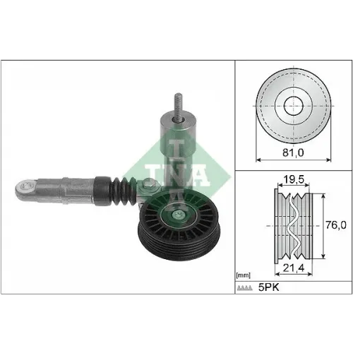 Feszítőkar, Hosszbordás Szíj - Schaeffler INA (534001410)
