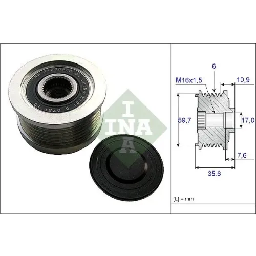 Generátor Szabadonfutó - Schaeffler INA (535004610)