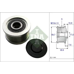 Generátor Szabadonfutó - Schaeffler INA (535004610)