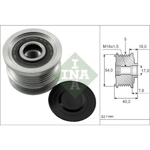 Generátor Szabadonfutó - Schaeffler INA (535014310)