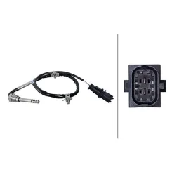 Érzékelő, Kipufogógáz-Hőmérséklet Opel Astra J 2.0 Biturbo 12- - HELLA (6PT010376-351)