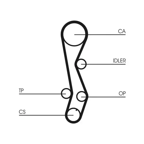 Fogasszíj - CONTINENTAL CTAM (CT1030)