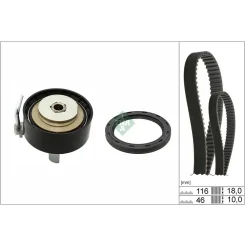 Fogasszíjkészlet Ford 1,0 Ecoboost 116Z/18Mm 46Z/10Mm - Schaeffler INA (530095910)