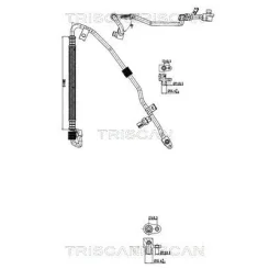 Cső Klíma Fiat, Nissan, Opel - TRISCAN (901010003)