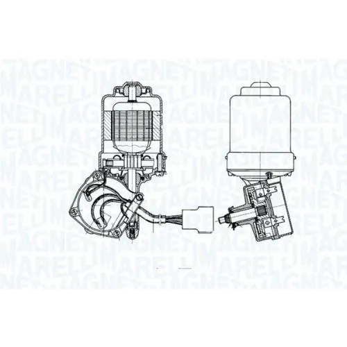 Törlőmotor - MAGNETI MARELLI (TGE556A)