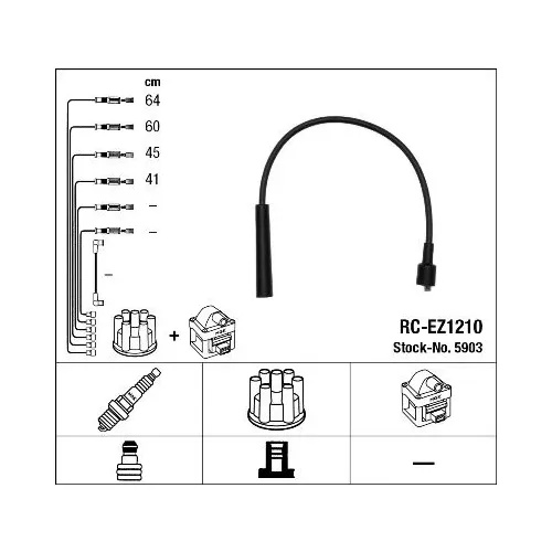 Gyújtókábel Készlet - NGK (RC-EZ1210)