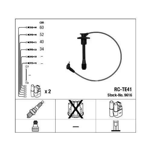 Gyújtókábel Készlet - NGK (RC-TE41)