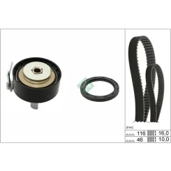 Fogasszíjkészlet Ford 1,0 Ecoboost 116Z/16Mm 46Z/10Mm - Schaeffler INA (530095810)