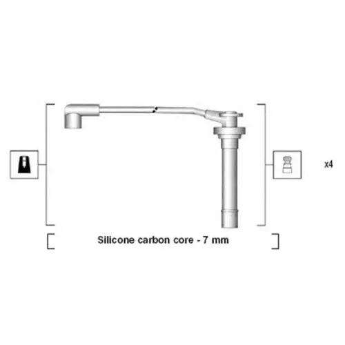Gyújtókábel Készlet - MAGNETI MARELLI (MSK859)