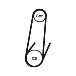 Hosszbordás Szíj - CONTINENTAL CTAM (4PK592ELAST)