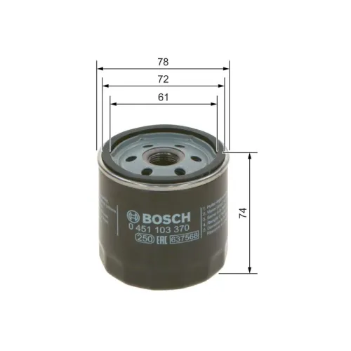 Olajszűrő - BOSCH (0451103370)