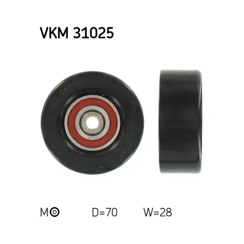 Feszítőgörgő, Hosszbordás Szíj - SKF (VKM31025)