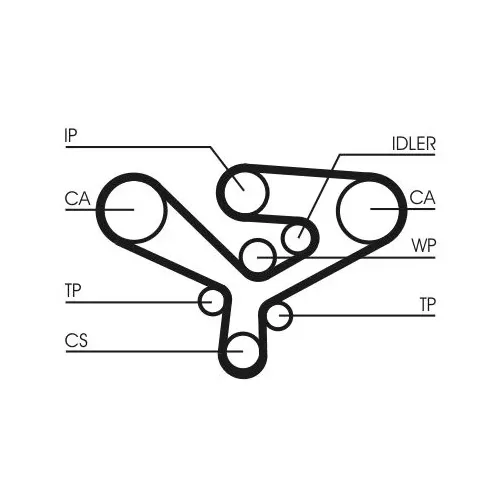 Fogasszíj - CONTINENTAL CTAM (CT1135)