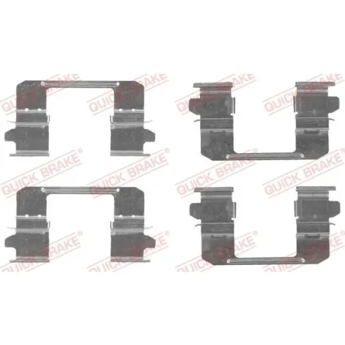 Fekbetét Szer. Szett Isuzu P. D-Max 2,5-3,0 Ditd 4X4 02-12 - QUICK BRAKE (QB109-1834)