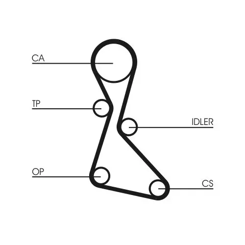 Fogasszíj - CONTINENTAL CTAM (CT553)