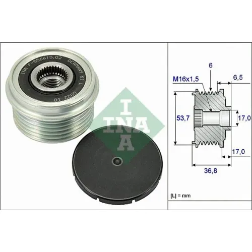 Generátor Szabadonfutó - Schaeffler INA (535007410)