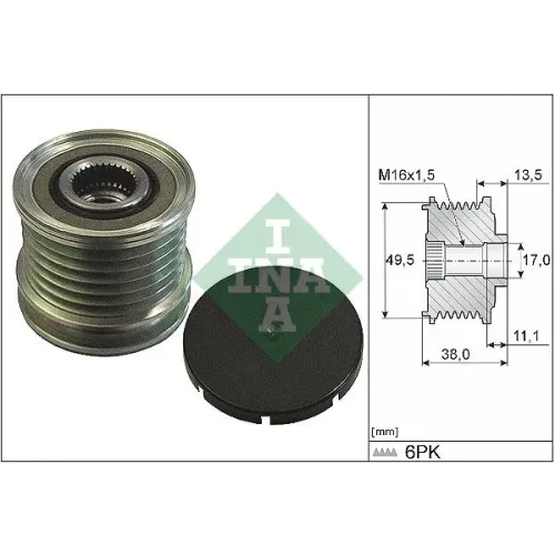 Generátor Szabadonfutó - Schaeffler INA (535016610)