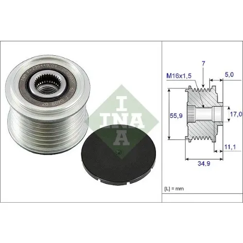 Generátor Szabadonfutó - Schaeffler INA (535008310)
