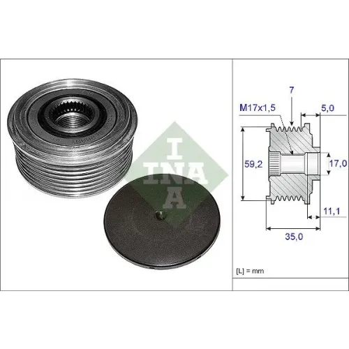 Generátor Szabadonfutó - Schaeffler INA (535008710)