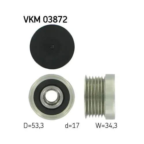 Generátor Szabadonfutó - SKF (VKM03872)