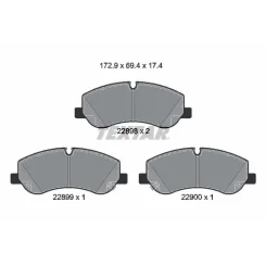 Fékbetétkészlet, Tárcsafék Maxus P. Deliver/Edeliver 2,0 D 20- - TEXTAR (2289801)