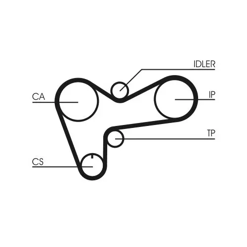 Fogasszíj - CONTINENTAL CTAM (CT508)