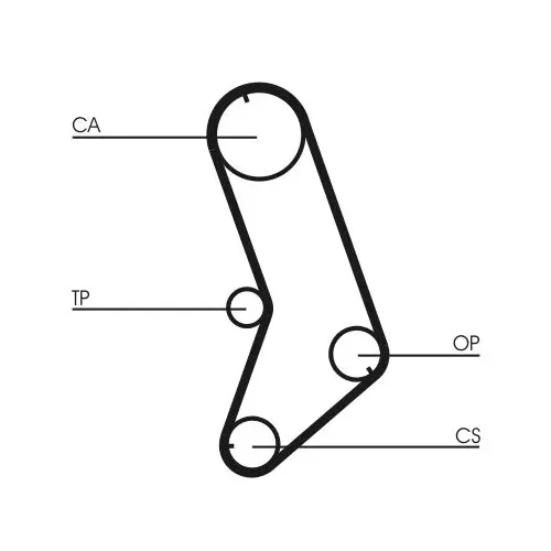 Fogasszíj - CONTINENTAL CTAM (CT647)